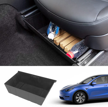 Caja de almacenamiento debajo del asiento delantero para Tesla Modelo Y 2020-2023