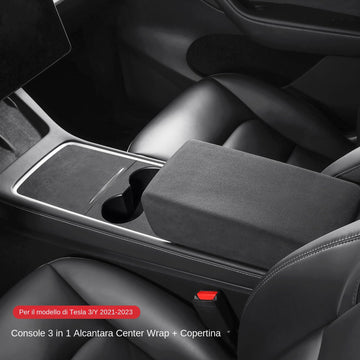 Tespart - Alcantara Central Control Panel Sticker for Tesla Model 3