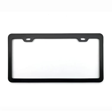 Tespart - Black License Plate Frame for Tesla (2pcs)