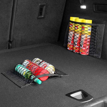 Bolsa de almacenamiento de maletero, red de carga de malla para Tesla