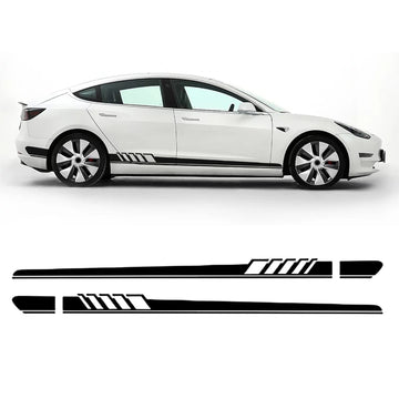 Car Door Side Skirt Stripes Sill Sticker Body Decal for Tesla Model S/3/X/Y (2pcs/set)