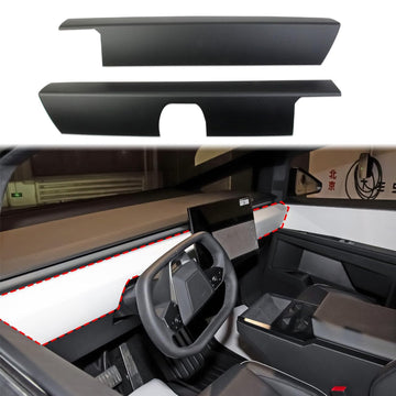 Tespart - Dashboard Cover Real Carbon Fiber Trim Panel Protection for Cybertruck (2 PCS)