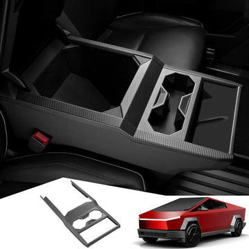 Tespart - Dry Carbon Fiber Center Console Cup Holder for Cybertruck
