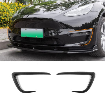 Front Fog Light Cover Eyebrow Spoiler for Tesla Model Y
