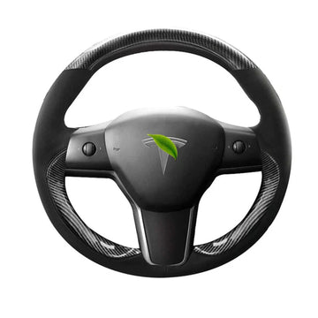 Tespart - Genuine Leather Steering Wheel Cover for Tesla Model 3 / Y