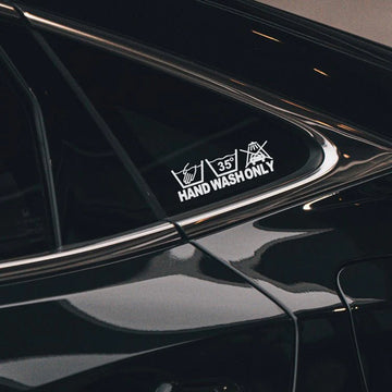 Tespart - Hand Wash Only Car Body Stickers for Tesla