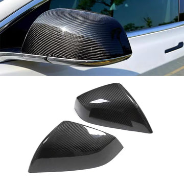 Tespart - Real Carbon Fiber Mirror Covers for Tesla Model S