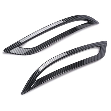 Tespart - Real Carbon Fiber Rear Bumper Reflector Decorative Frame for Tesla Model 3