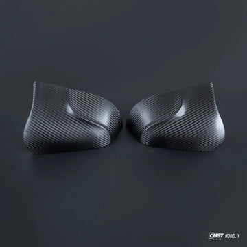Tespart - Real Carbon Fibre Mirror Covers CMST Style for Tesla Model Y 2020-2024