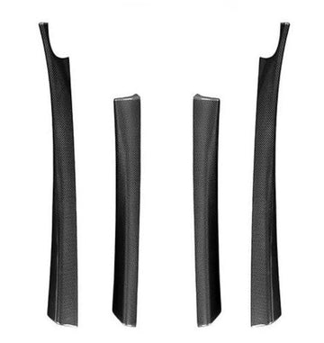 Real Dry Carbon Fiber Upper Door Trim Panel Overlay for Model 3 Highland / Model Y Juniper