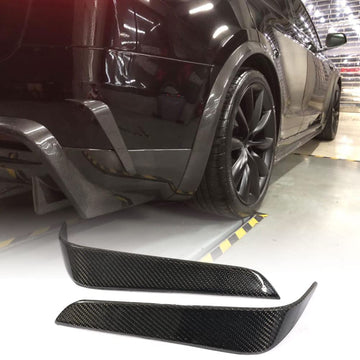 Tespart - Model X Rear Bumper Vent - Real Molded Carbon Fiber