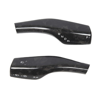 Tespart - Model 3 / Y Stalks Turn Signal Cover - Dry Carbon Fiber Interior Mods