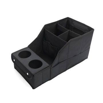 Tespart - Storage Bag Lower Center Console Organizer With Cup Holder for Cybertruck
