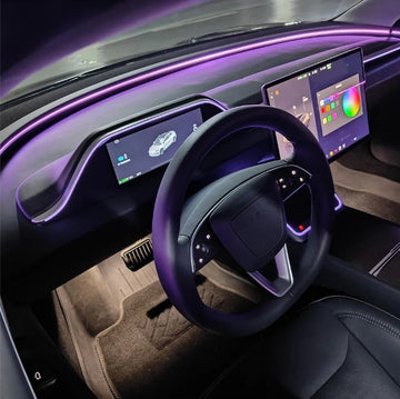 Tespart 8.9'' Integrated Dashboard Display with Ambient Lighting for Model 3 / Y