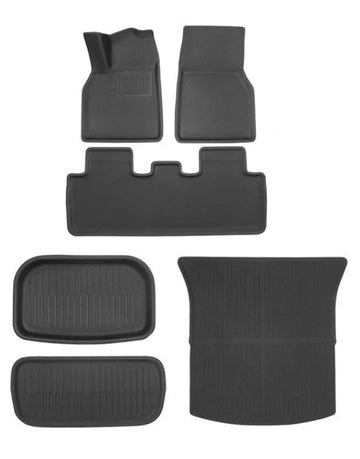 Tespart All Weather 3D Floor Mats for Tesla Model Y & Model 3 Highland