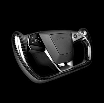 Tespart Cybertruck Carbon Fiber Yoke Steering Wheel