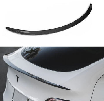 Tespart Spoiler Performance Style for Model Y Model 3 Highland - Dry Carbon Fiber Exterior Mods
