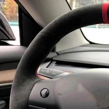 Tespart - Tumbled Fur Steering Wheel Cover for Tesla Model 3 Highland