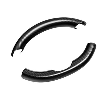 Upper Lower Parts Steering Wheel Accessories for Tesla Model 3 Y - Carbon Fiber Interior Mods