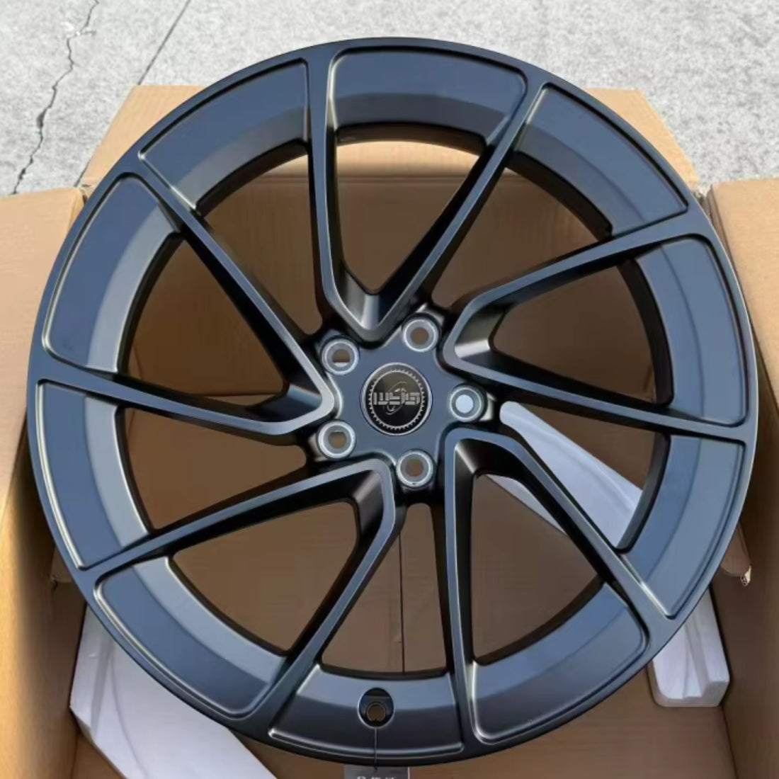 20" Custom Black Forged Wheels for Tesla Model 3, Model Y, Model S & Model X | 5x114.3 Rim Set