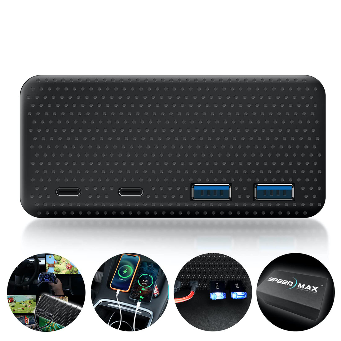 Tespart- 4-Port USB Hub Suitable For Tesla Model 3 & Y 2017-2021