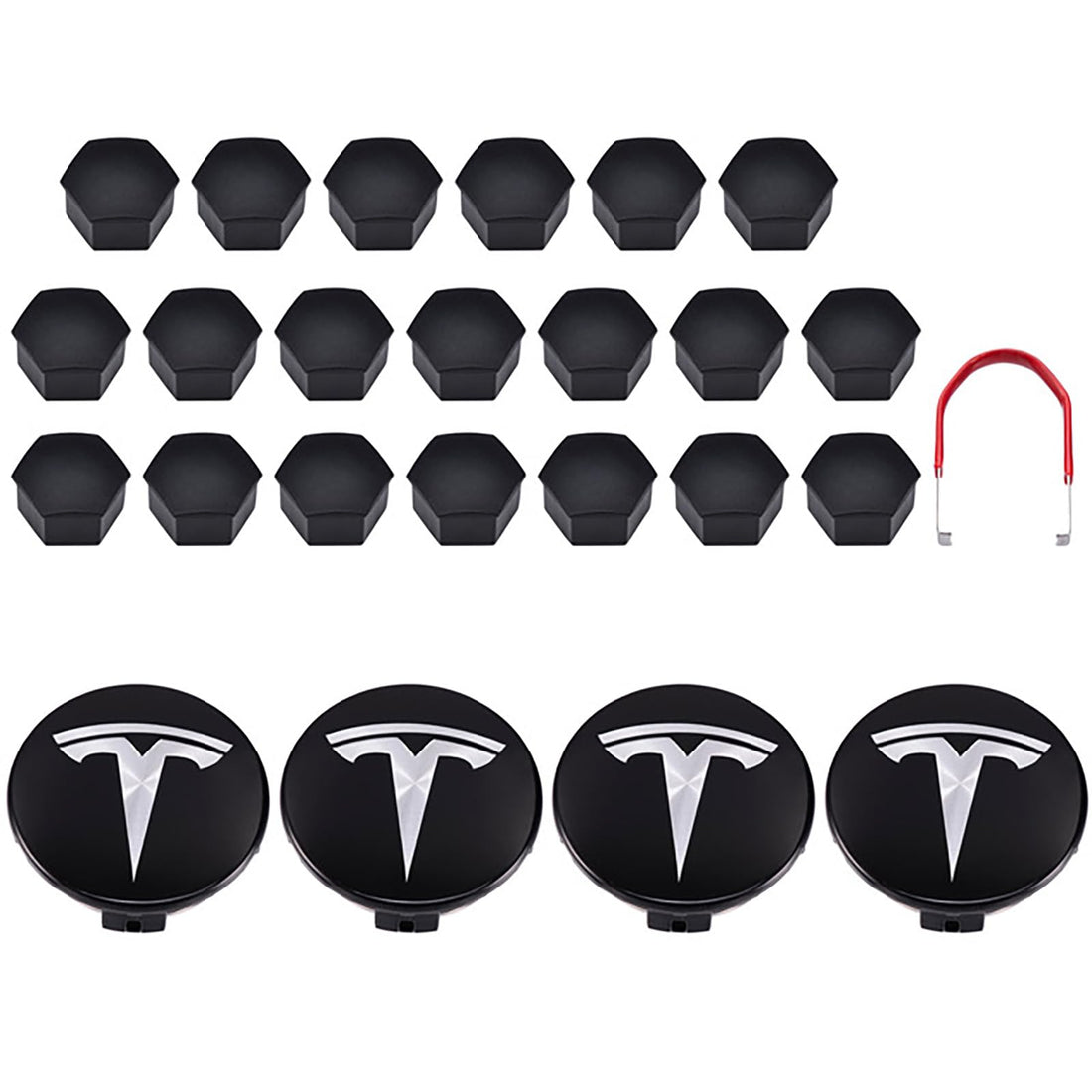 4pcs Hub Caps Covers Car for Tesla Model 3/Y/S/X (Diameter 56MM)