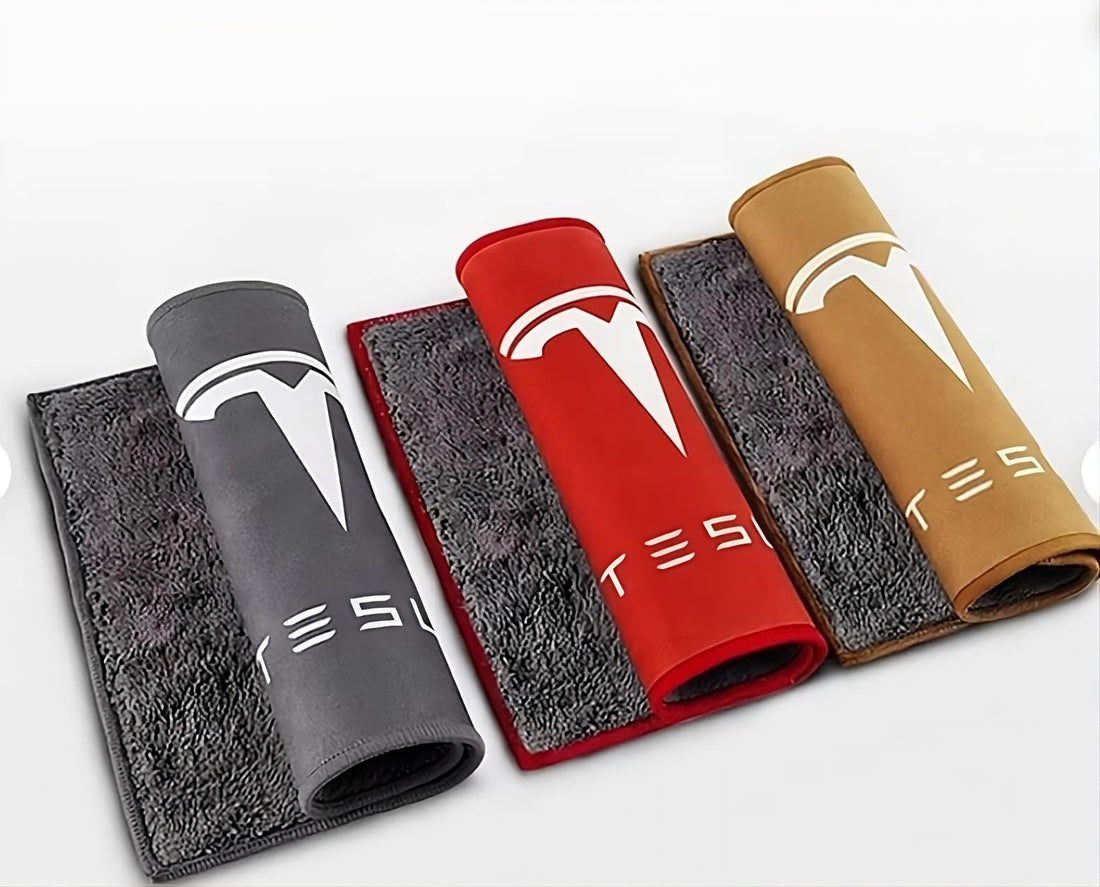 Tesla Model Cleaning Towel Thick, Absorbent Microfiber for Tesla  Model 3, X, S, Y