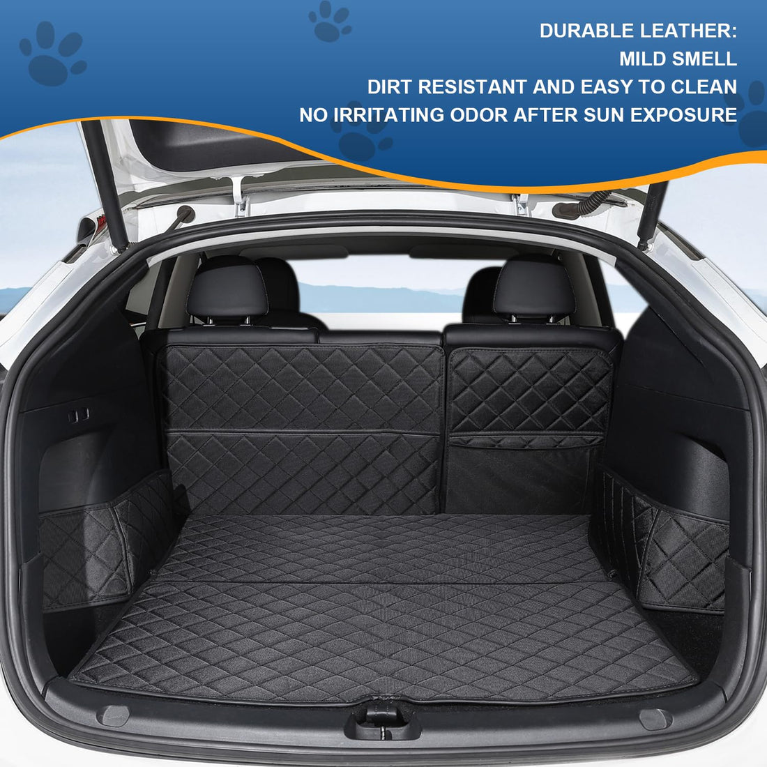 Tespart - Trunk Mat Waterproof Car Dog Cover for Tesla Model Y
