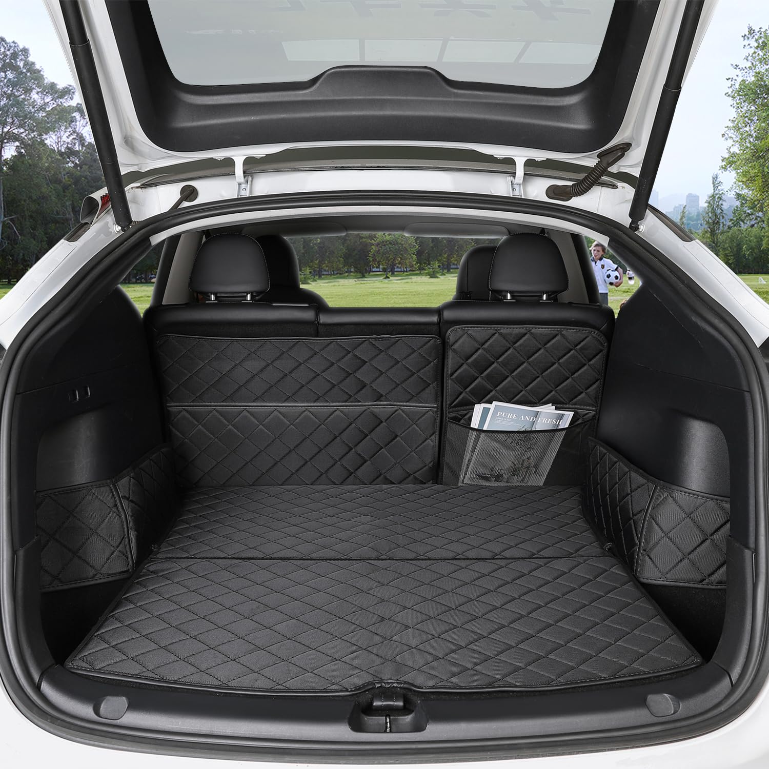 Tespart - Trunk Mat Waterproof Car Dog Cover for Tesla Model Y