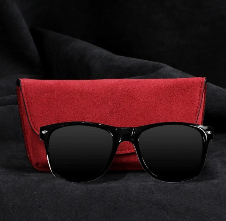 Alcantara Sun Visor Glasses Case for Tesla