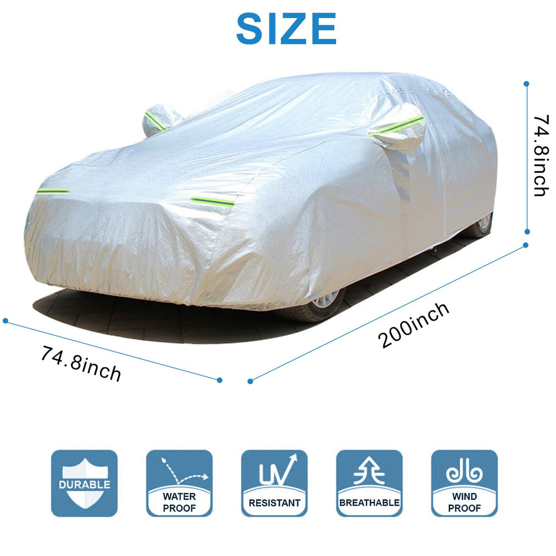Tespart - All-Weather Car Cover for Tesla Model 3/Y/S