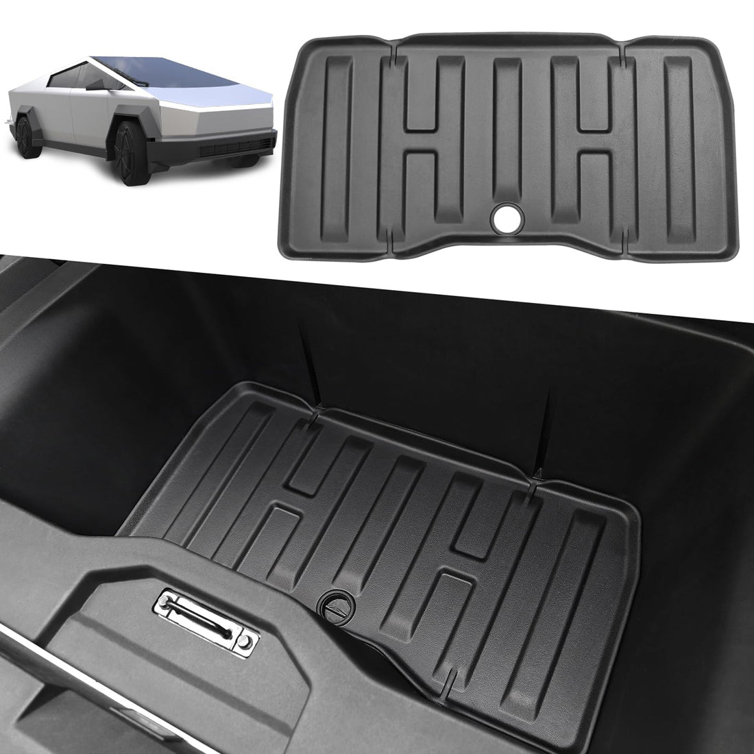 Tespart - All Weather Front Rear Trunk Mats for Tesla Cybertruck