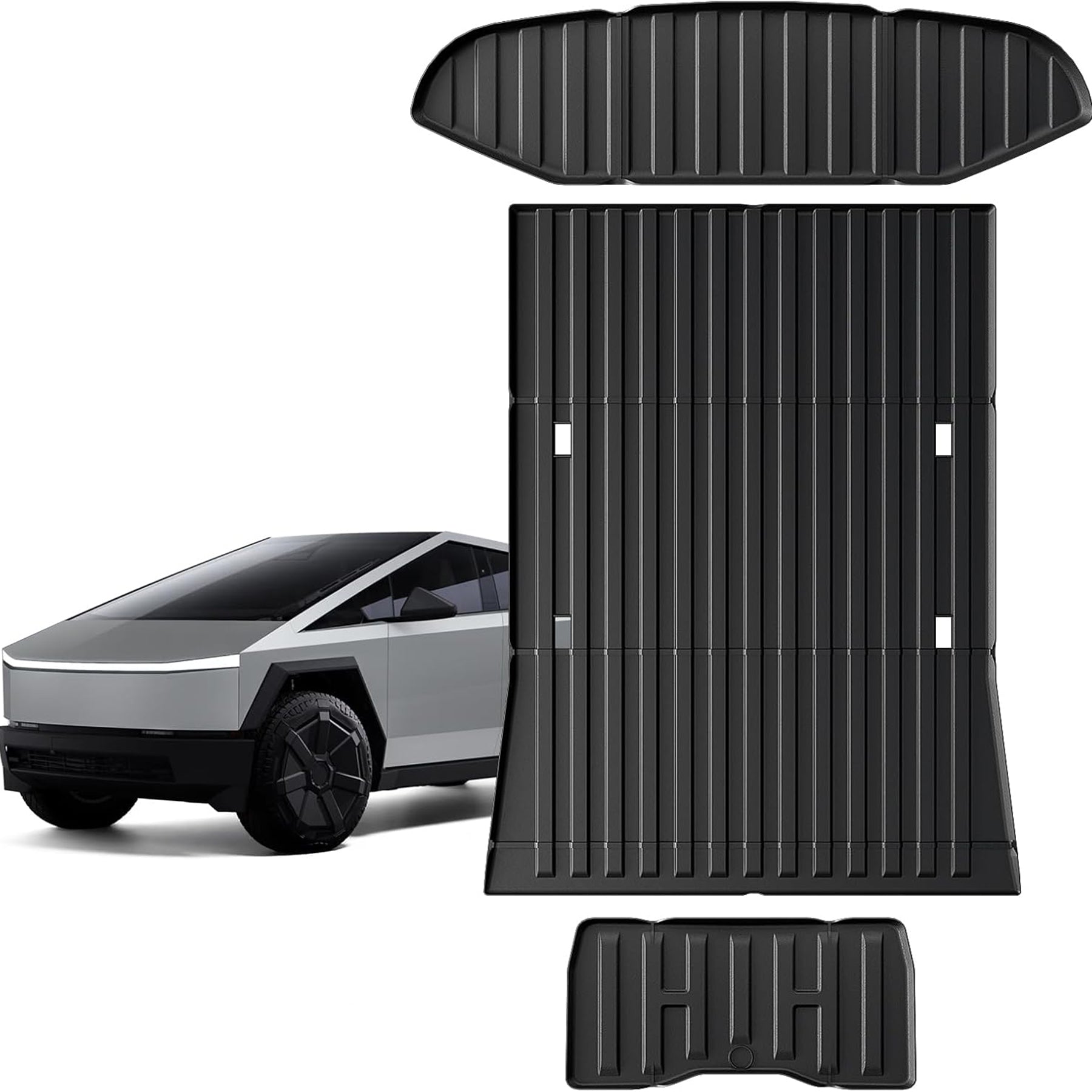 Tespart - All Weather Front Rear Trunk Mats for Tesla Cybertruck