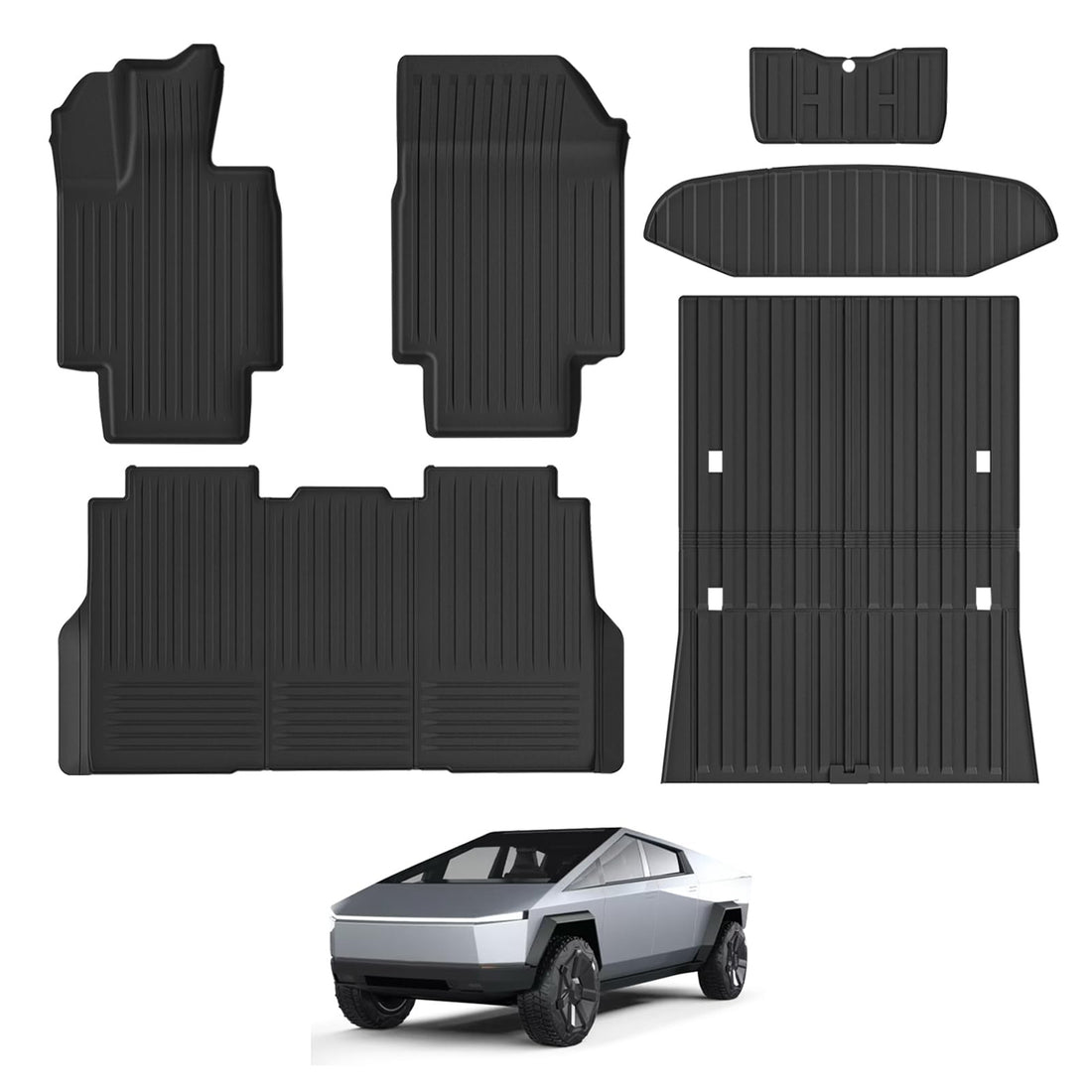 Tespart - All Weather TPE Floor Mats for Tesla Cybertruck