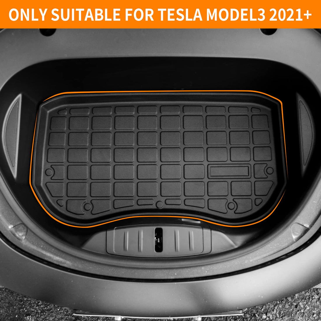 Tespart - All Weather XPE Front Trunk Mat for Tesla Model 3