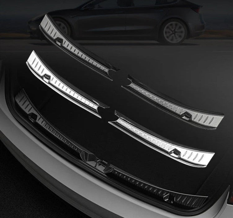 Anti-Scratch Rear Bumper Protector for Tesla Model 3 2017-2023