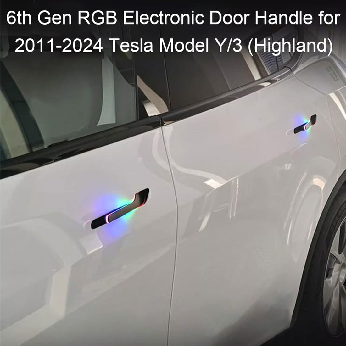 Tespart  - Auto Present Door Handle with LED for Tesla Model 3 Highland (4PCS)