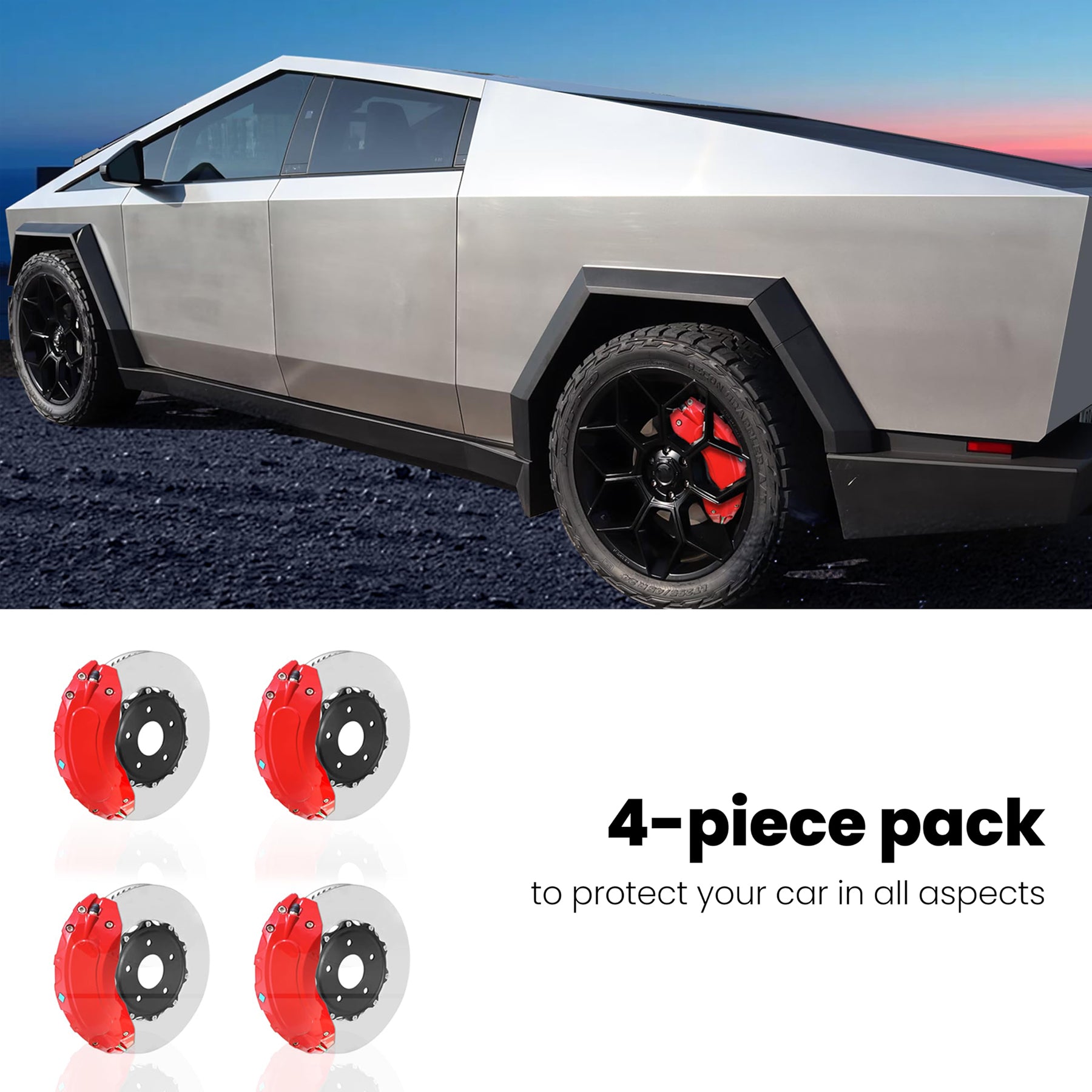 Tespart - Brake Caliper Covers for Cybertruck (4 PCS)