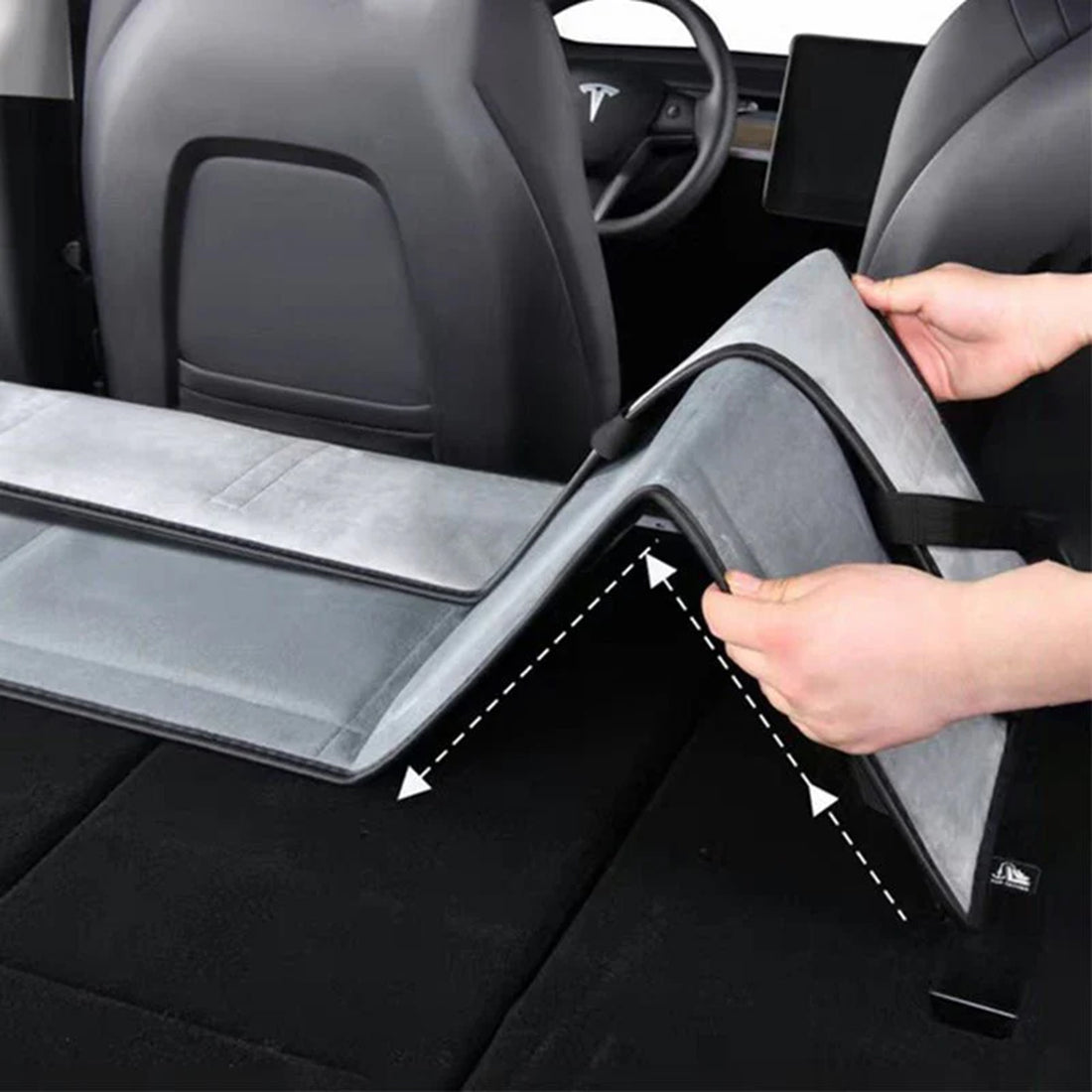 Tespart - Car Travel Rear Seat Mattress Extension Plate For Tesla Model 3/Y/X/S