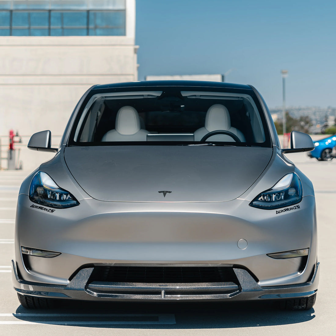 Tespart - Carbon Fiber Front Lip Ver.2 for Tesla Model Y