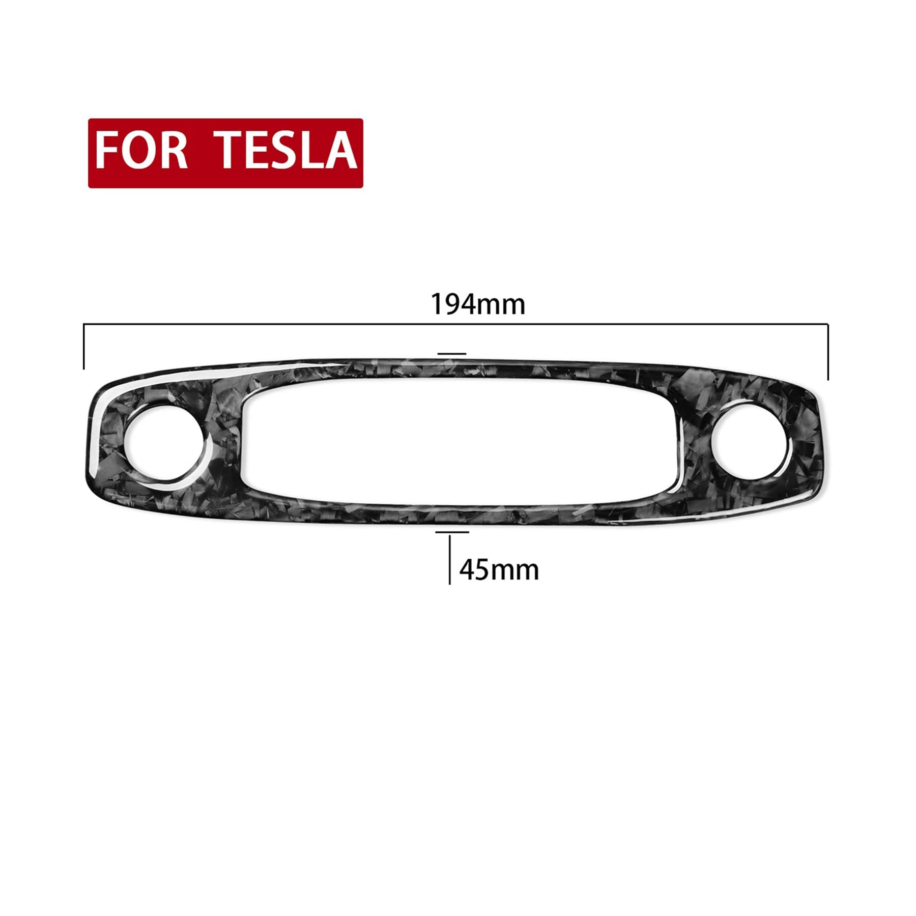 Tespart - Model 3 / Y Dome Light Cover - Carbon Fiber Interior Mods