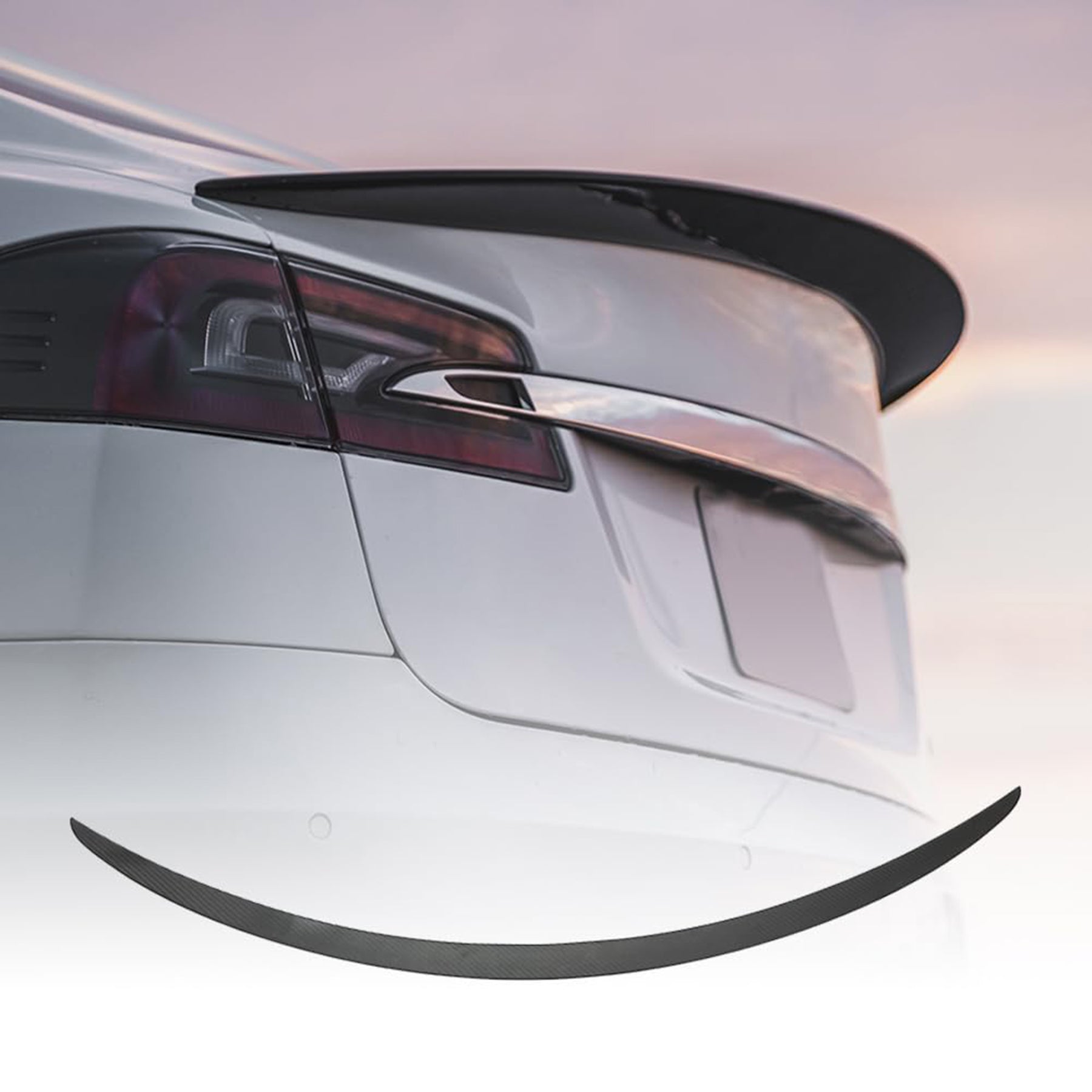 Tespart - Carbon Fiber Spoiler Performance OEM Style for Tesla Model S 2014-2024
