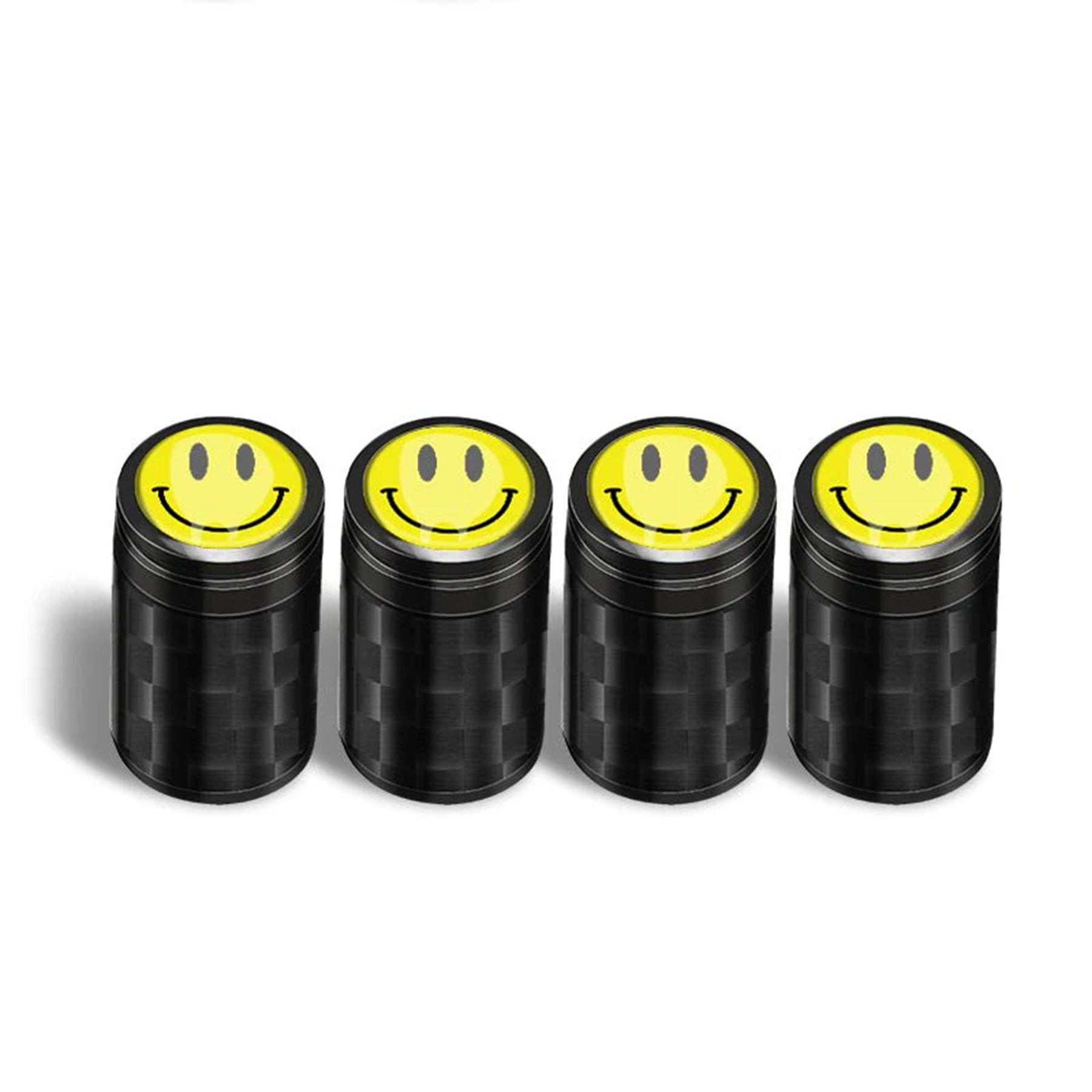 Tespart - Carbon Fibre Car Wheel Tire Valve Stem Cap For Tesla Model3/Y/X/S（4pcs)