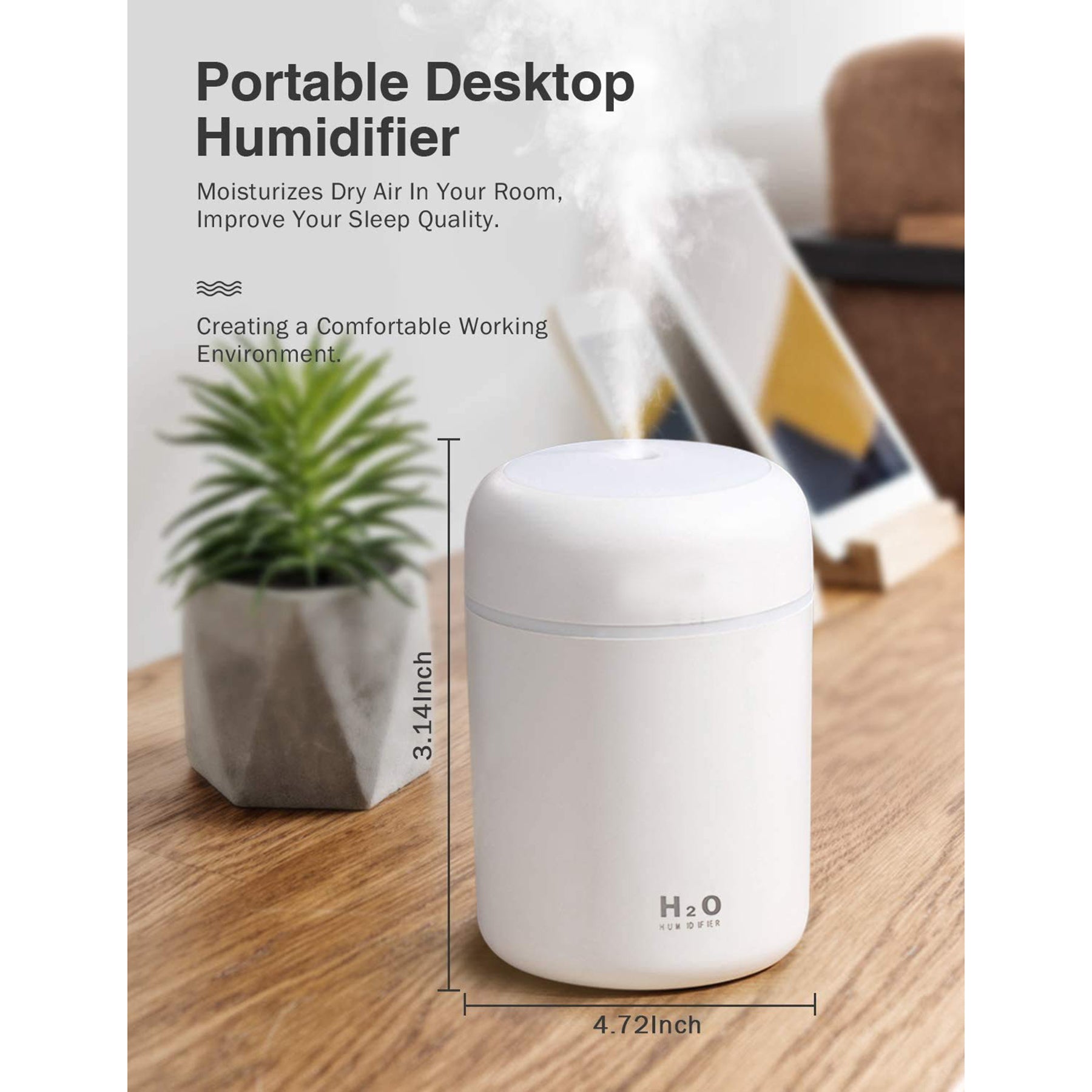 Tespart - Car mini humidifier 300ml