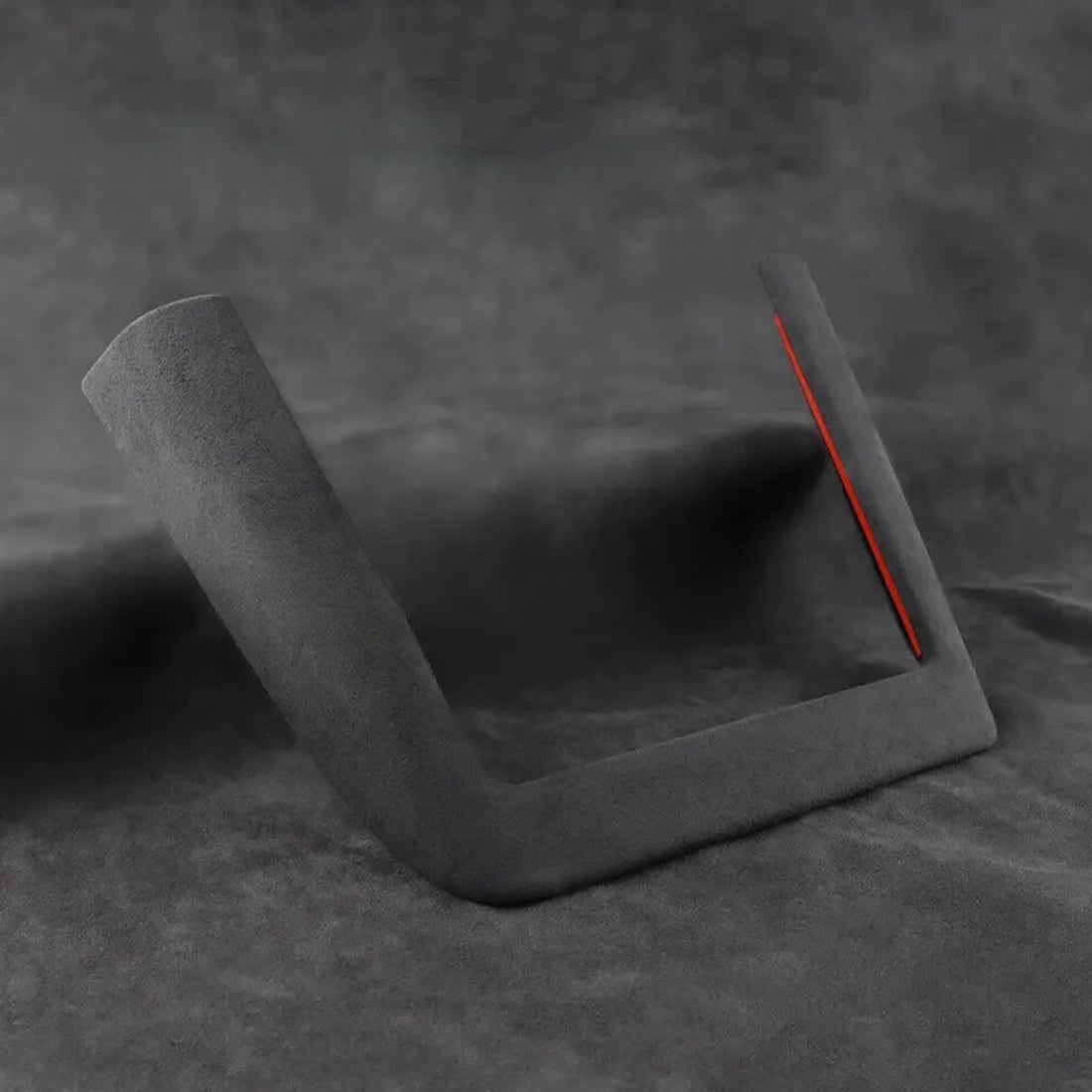 Tespart  - Center Console Wireless Charger Cover Trim Suede for Tesla Model 3 Highland