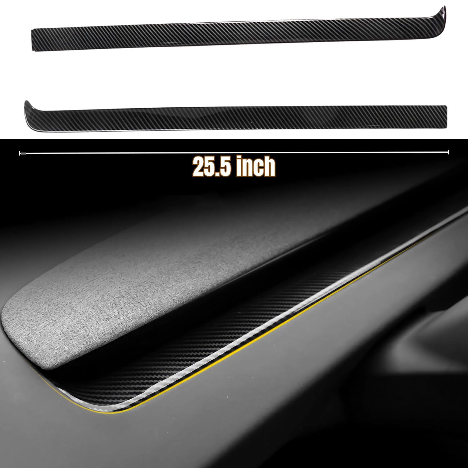 Tespart - Centre Dashboard Air Vent Trim Cover for Model 3 Highland -Segmented