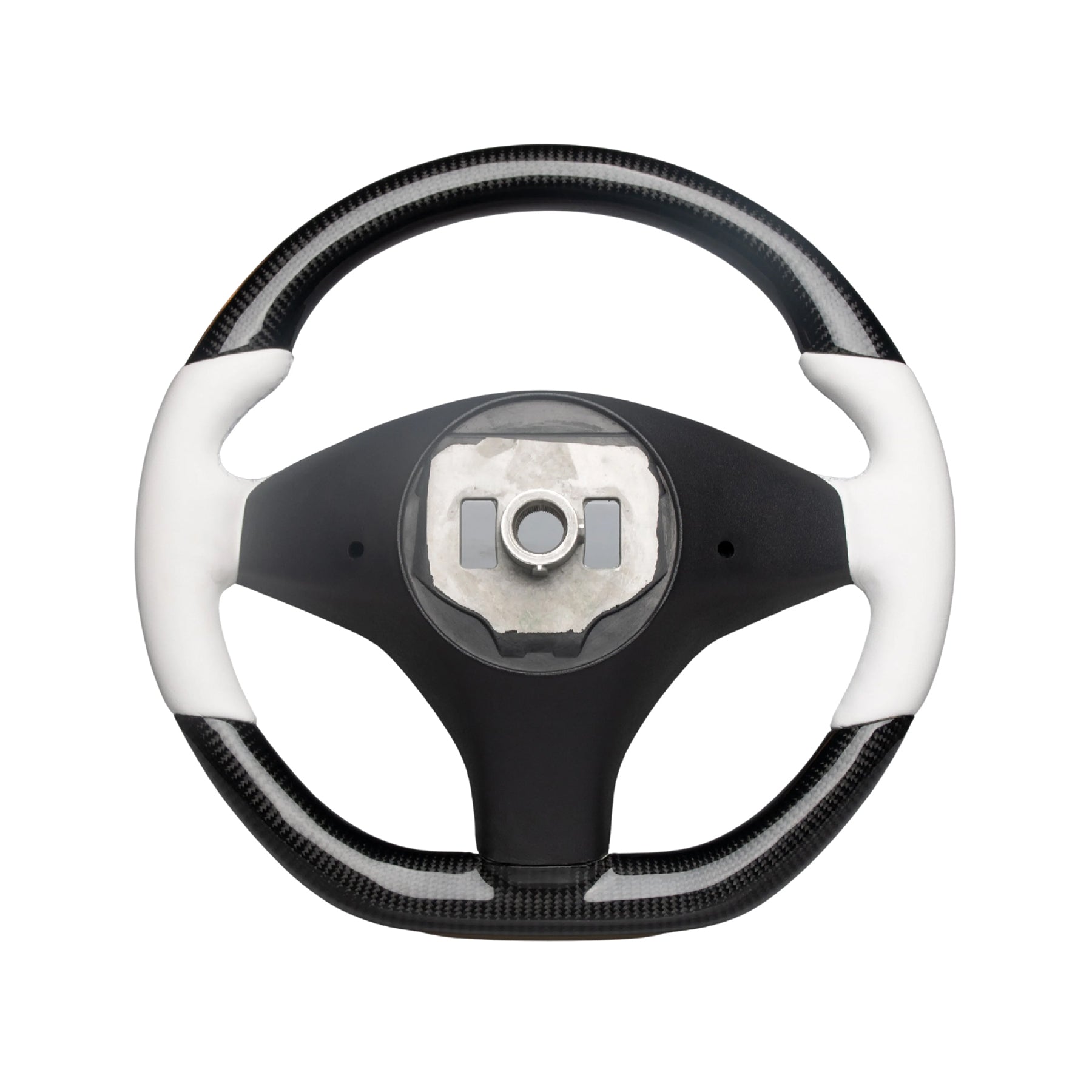 Tespart - Custom Round Carbon Fiber Steering wheel for Tesla Model 3 / Y【Style 11】