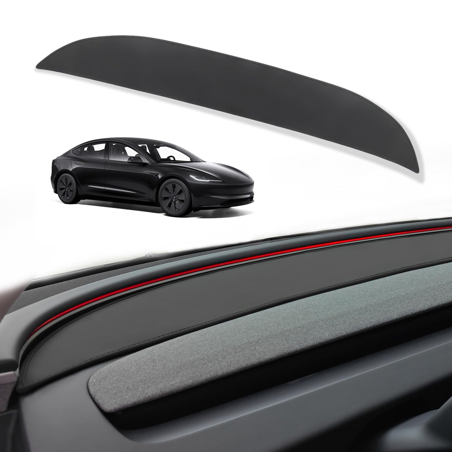 Tespart - Dashboard blackout mat for Tesla Model 3 Highland