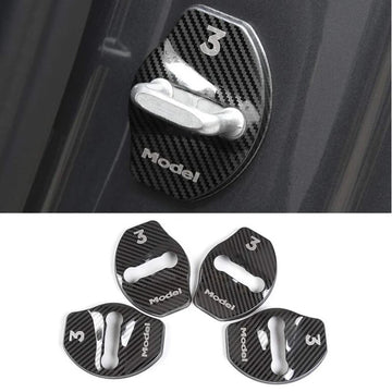 Door Lock Buckle Cover [4 pcs] for Tesla Model 3 2017-2023.10
