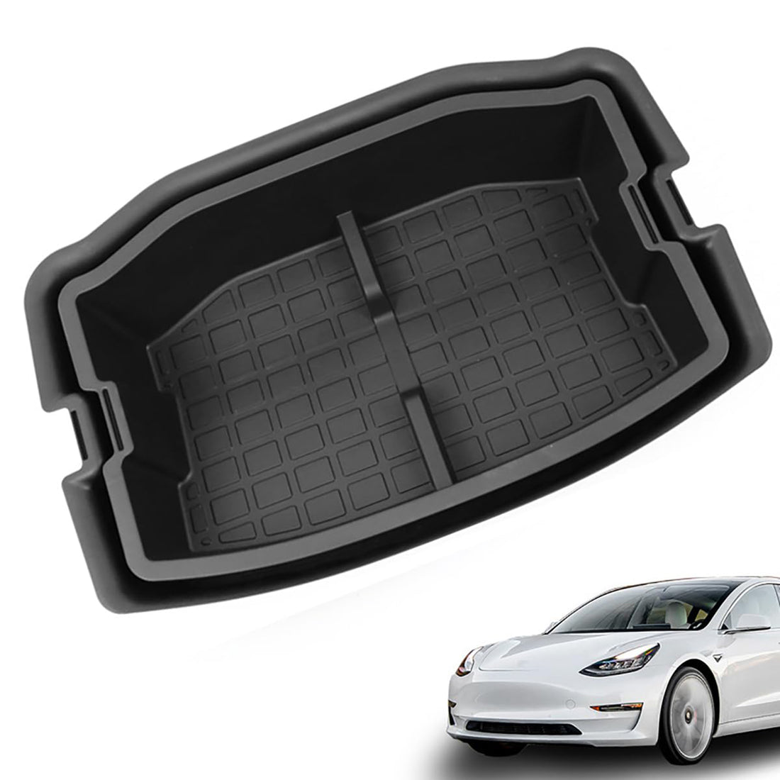 Tespart - Double-Layer Trunk Organizer for Tesla Model 3